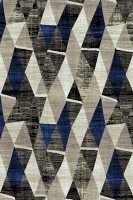 Ковер 1811 - BLUE-BLACK - Прямоугольник